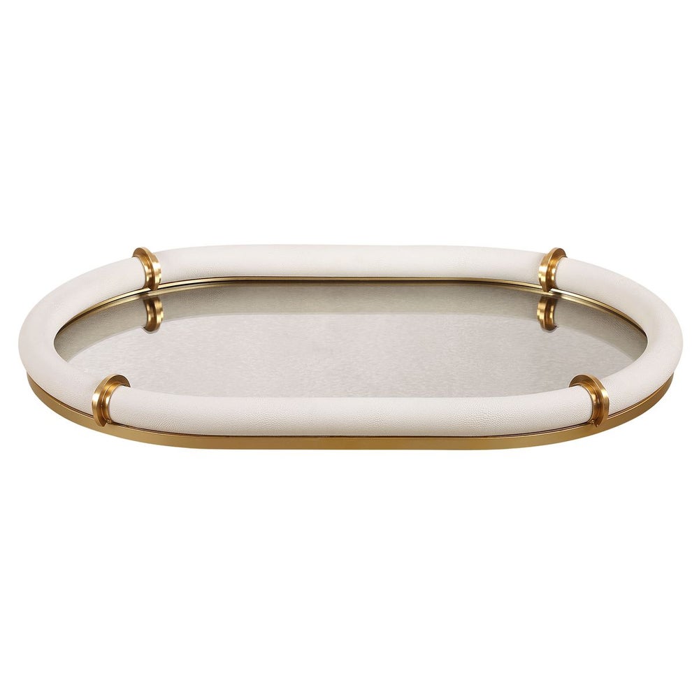 Matera Oval Mirrored Tray