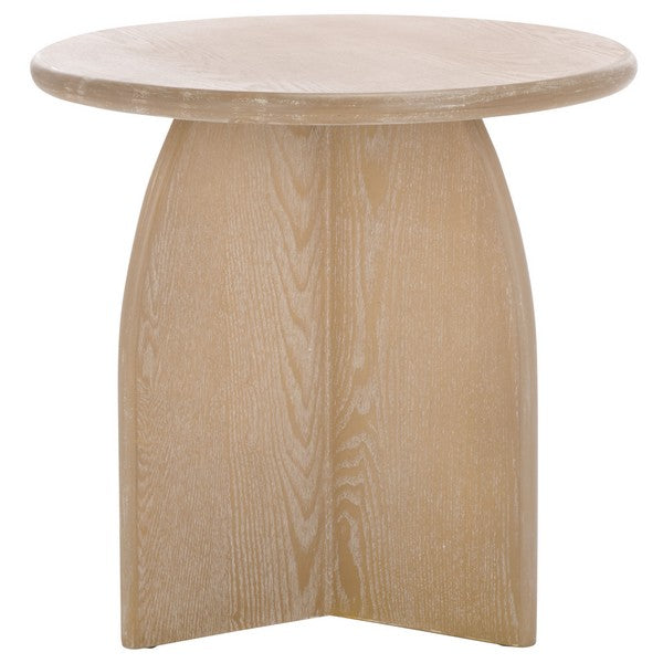 Rovigo 20 in. Wood Accent Table - Bleached White