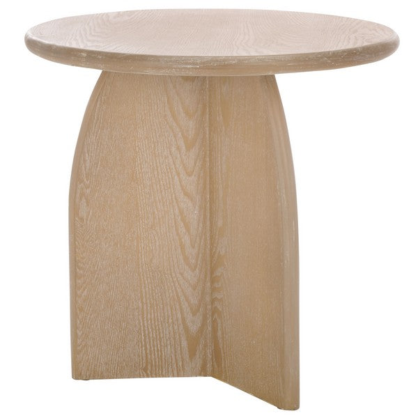 Rovigo 20 in. Wood Accent Table - Bleached White