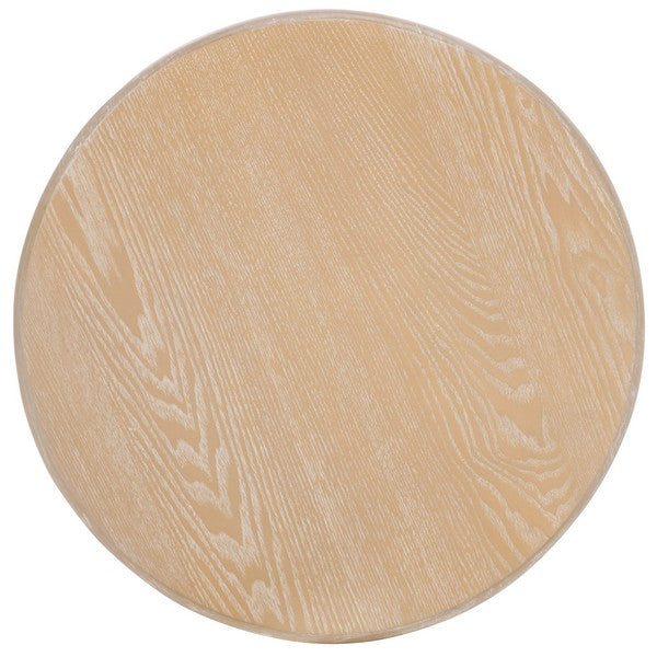 Rovigo 20 in. Wood Accent Table - Bleached White