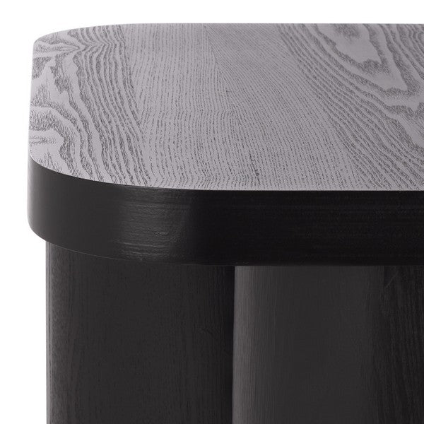 Zuglio 24 in. Wood Accent Table - Black