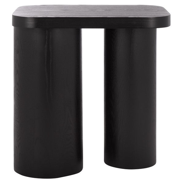 Zuglio 24 in. Wood Accent Table - Black