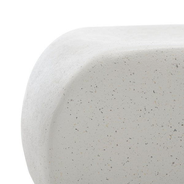 Semonzo 19 in. Accent Table - White