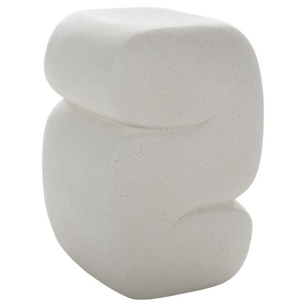 Semonzo 19 in. Accent Table - White