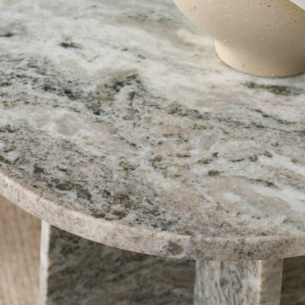 Stazione 22 in. Marble Accent Table
