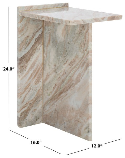 Foria 24 in. Marble Accent Table
