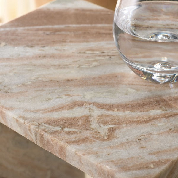 Levada 28 in. Marble Accent Table