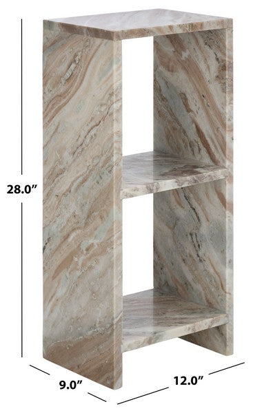 Levada 28 in. Marble Accent Table