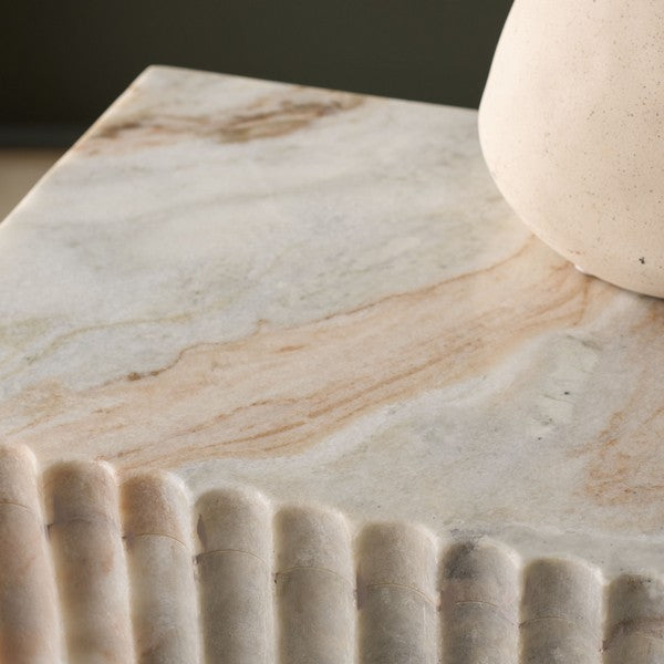 Cereda 25 in. Marble Accent Table