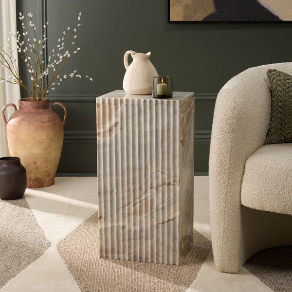 Cereda 25 in. Marble Accent Table