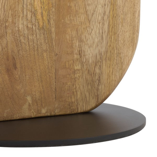 Salci 22 in. Marble Top Accent Table