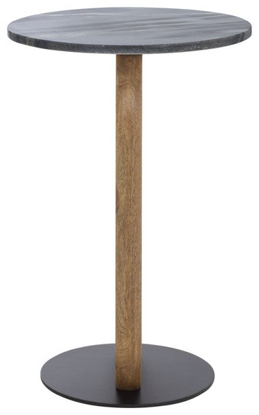 Salci 22 in. Marble Top Accent Table