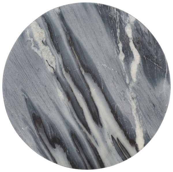 Salci 22 in. Marble Top Accent Table