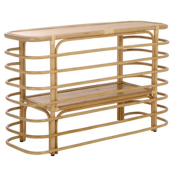 Trieste 47 in. Sea Hibiscus Wood Console Table