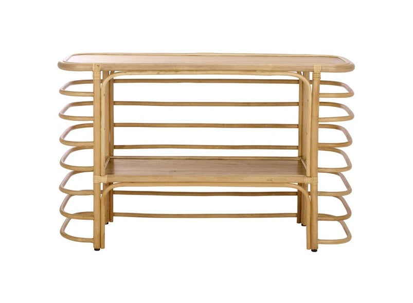 Trieste 47 in. Sea Hibiscus Wood Console Table