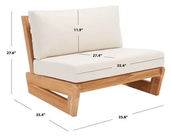 Antole Brazilian Teak Wood Outdoor Accent Chair