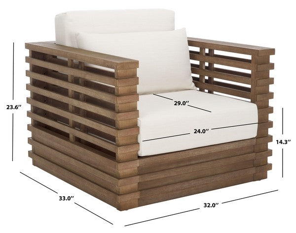 Dogato Eucalyptus Outdoor Accent Chair