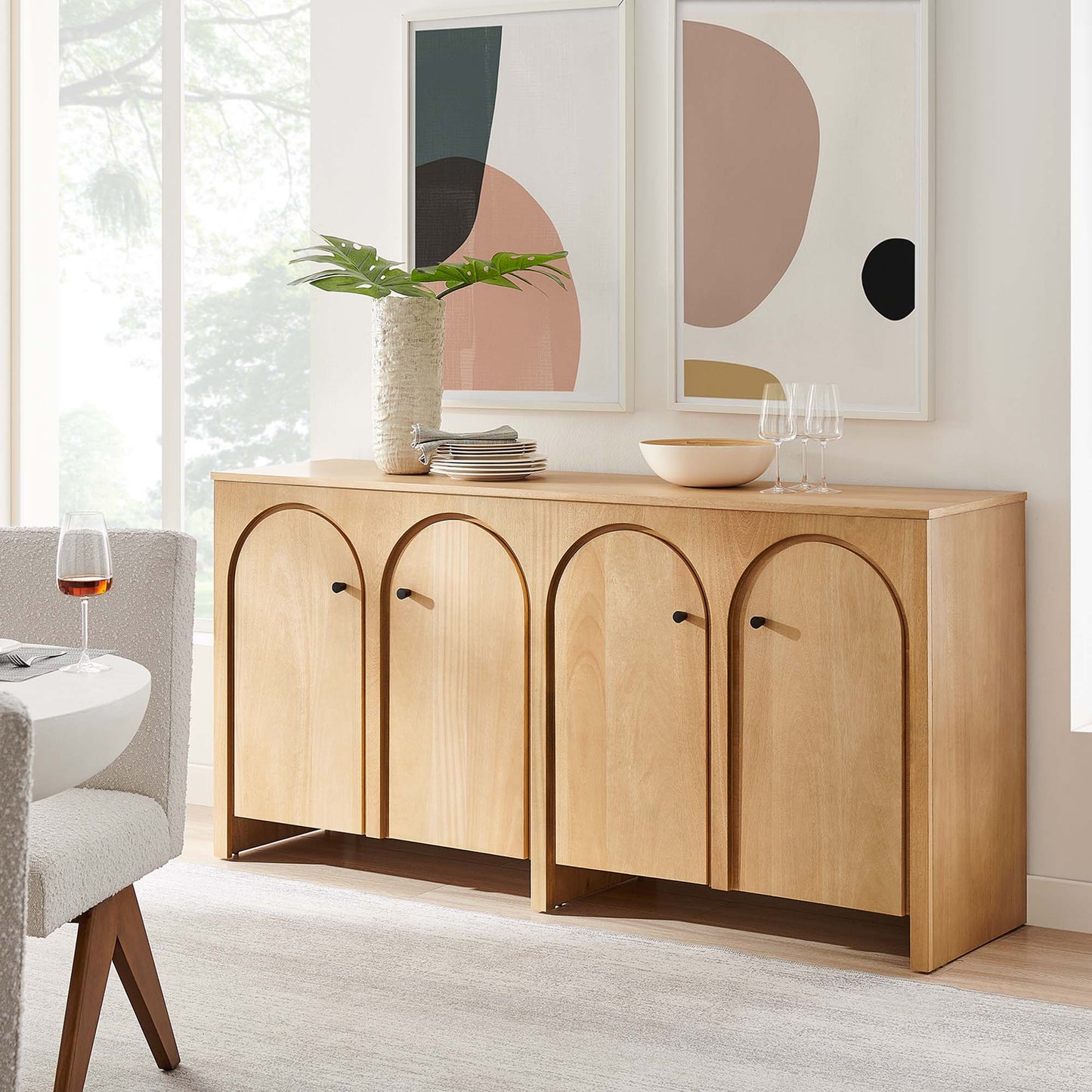 Pereto 71 in. Mango Wood Veneer Sideboard