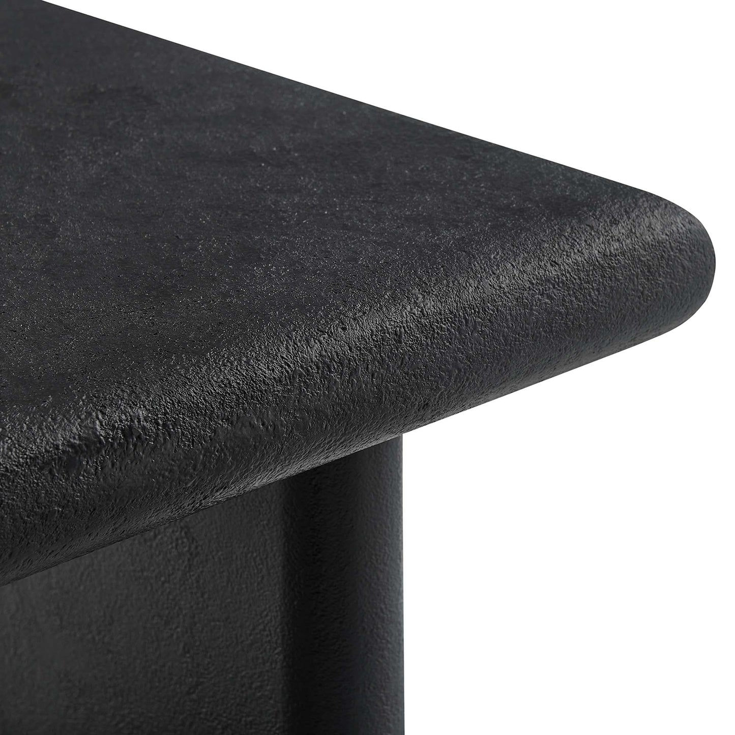 Pistoiese 46 in. Mango Wood Coffee Table - Black