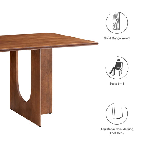 Ginestra 70 in. Dining Table - Walnut