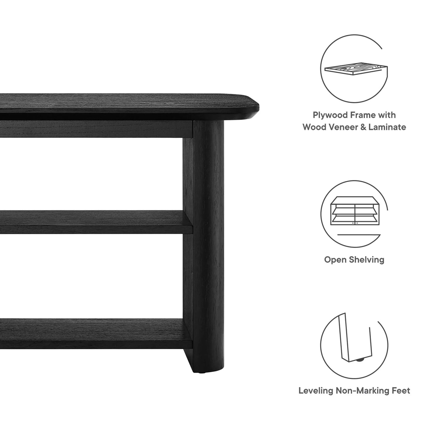 Fontia 57 in. Wood Console Table