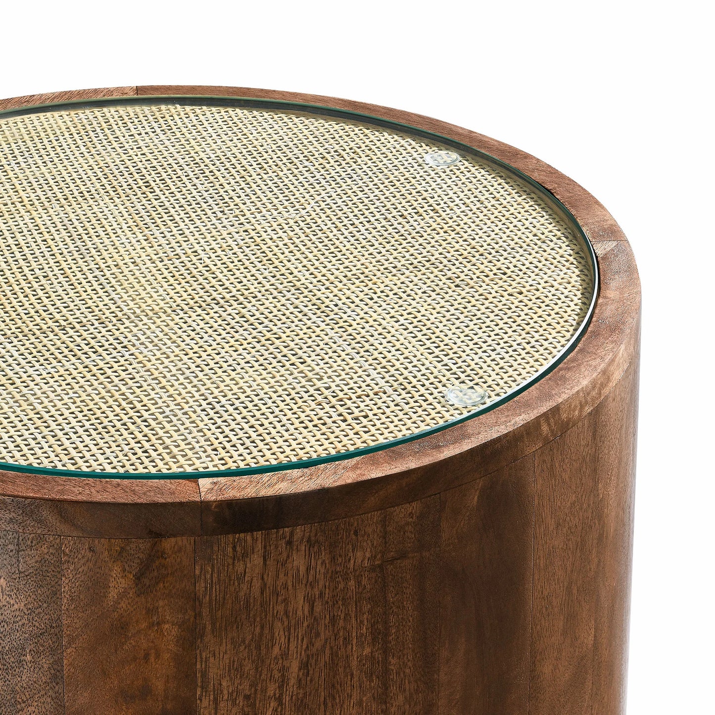 Rotondi 18 in. Round Wood Accent Table