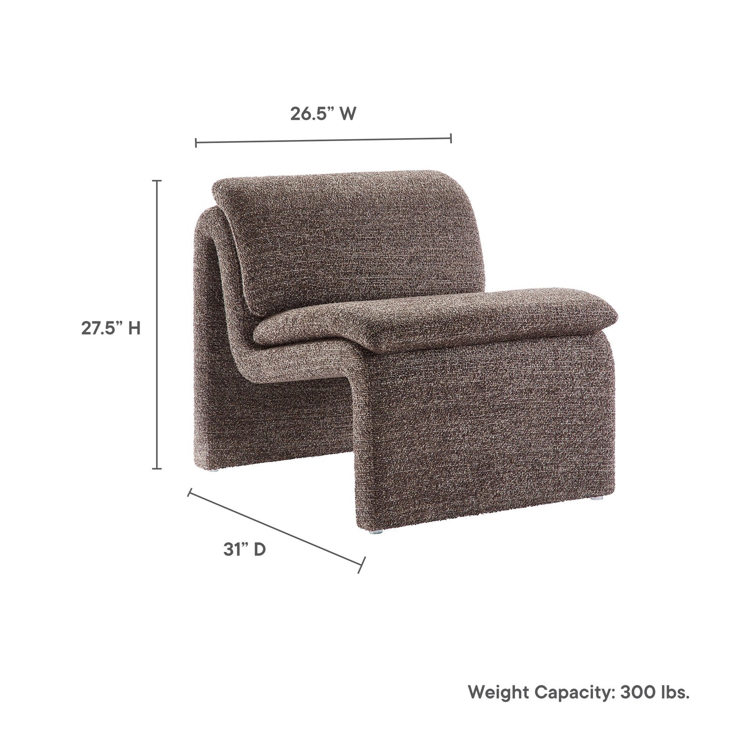 Unterinn Boucle Accent Chair