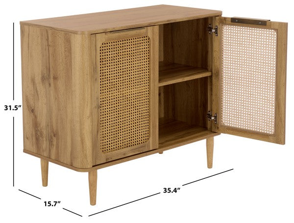 Pasquale 36 in. Rattan Compact Sideboard