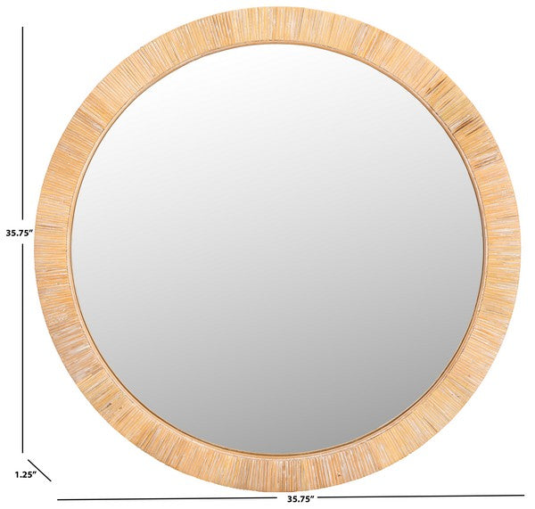 Palmense 36 in. Wooden Frame Mirror