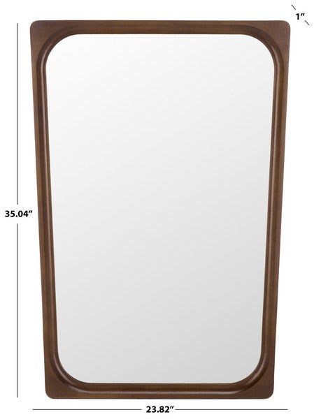 Sardegna 34 in. Rubber Wood Frame Mirror