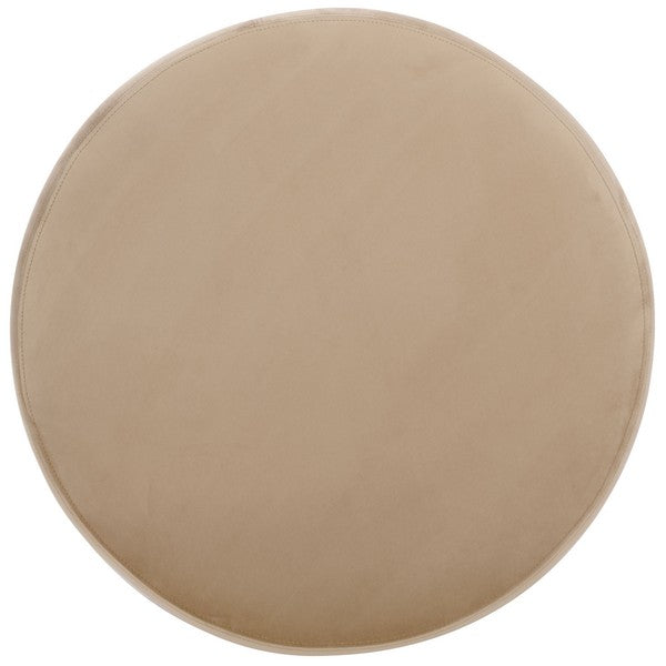 Nocera Layered Velvet Ottoman