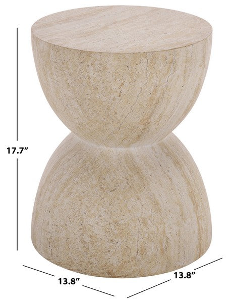 Gradara 14 in. Hourglass Accent Table