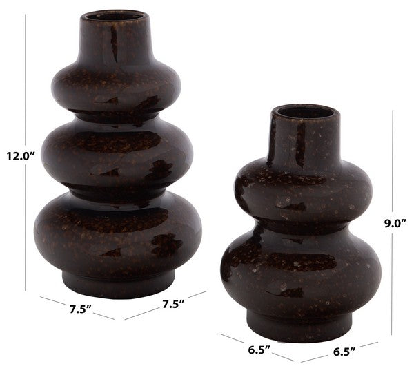 Gioia Ceramic Glaze Vase - Set of 2
