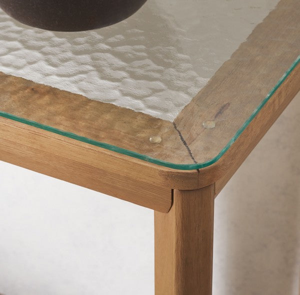 Osidda 55 in. Solid Rubber Wood Console Table - Natural