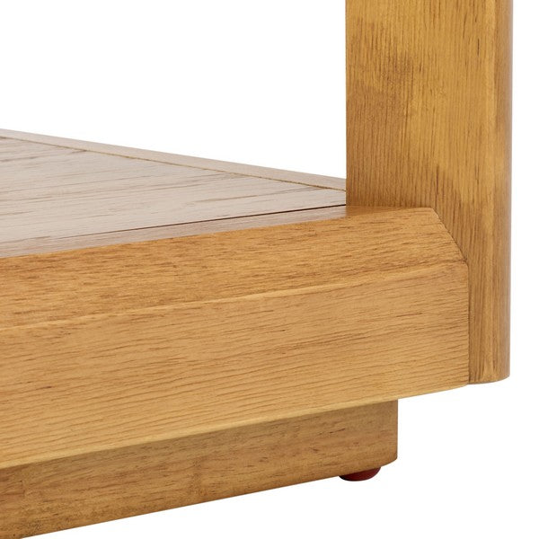 Osidda 55 in. Solid Rubber Wood Console Table - Natural