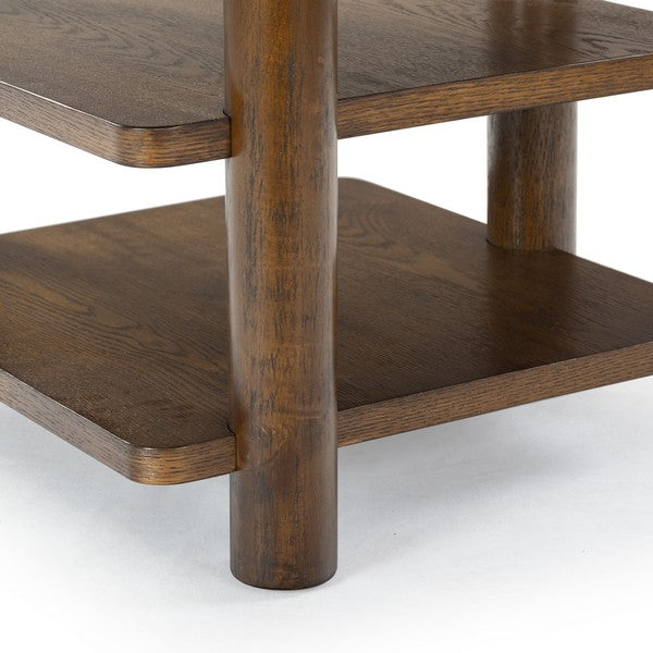 Gragnano 24 in. Wood Accent Tables - Medium Oak