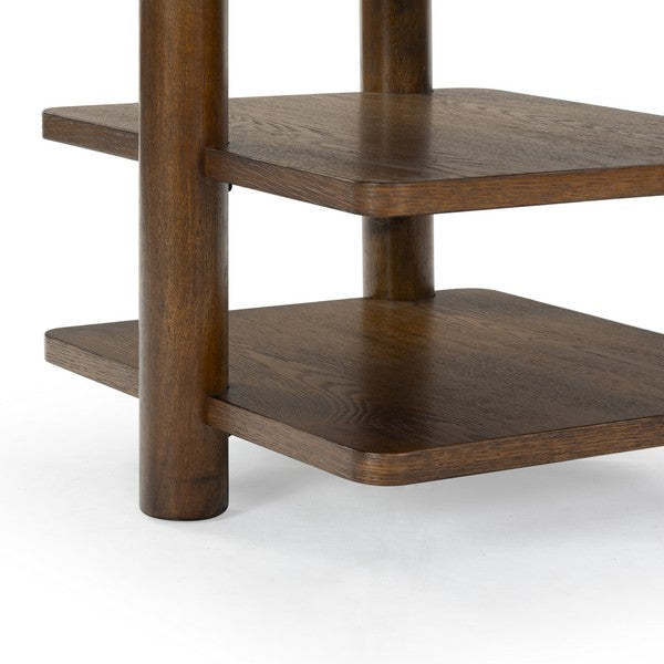 Gragnano 24 in. Wood Accent Tables - Medium Oak