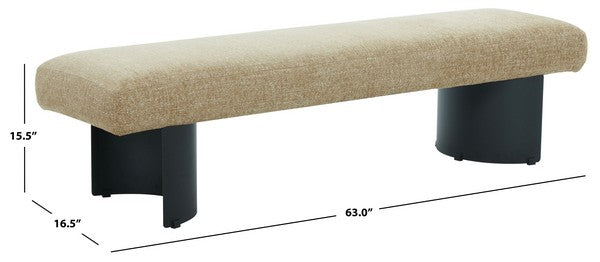 Olda Metal Legs Bench