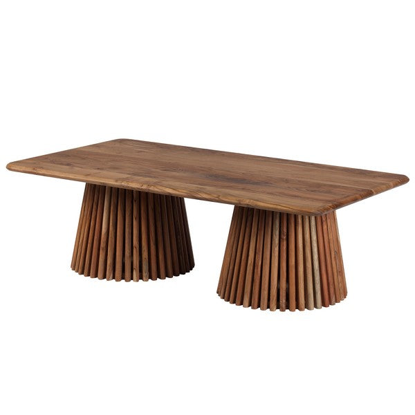 Tasso 51 in. Acacia Wood Coffee Table