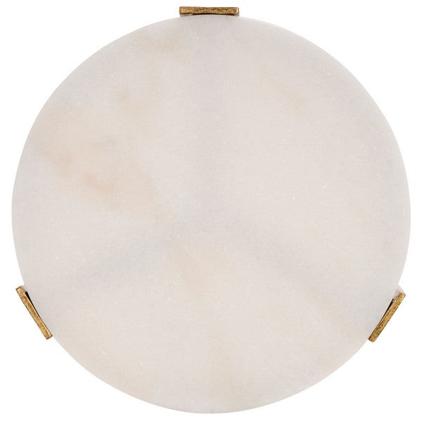 Cannole 22 in. Marble Top Accent Table