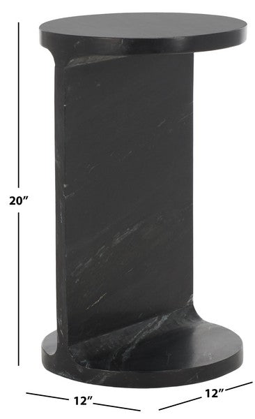 Bassa 20 in. Marble Accent Table