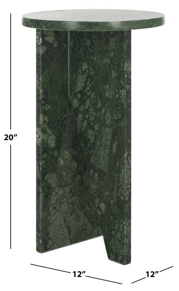 Roero 20 in. Marble Accent Table - Green