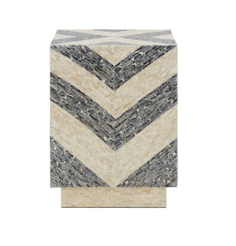 Altivole 19 in. Capiz Shell Accent Table