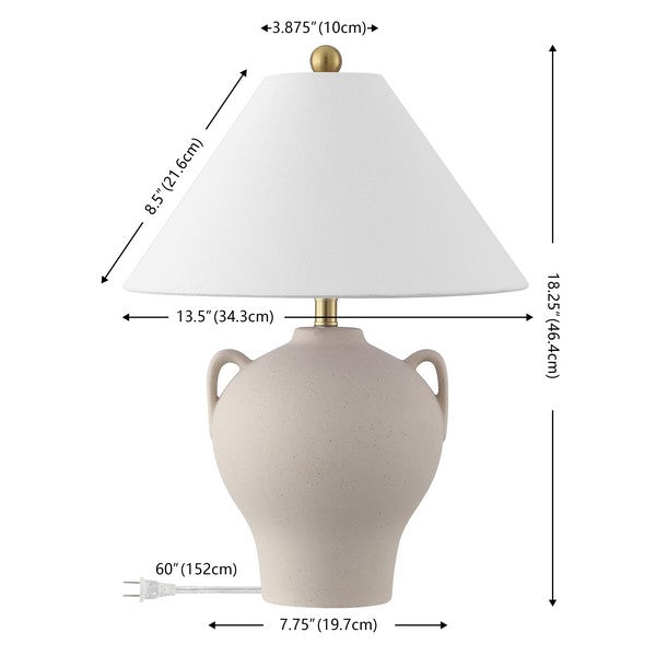 Neoneli 18 in. Ceramic Table Lamp - Set of 2