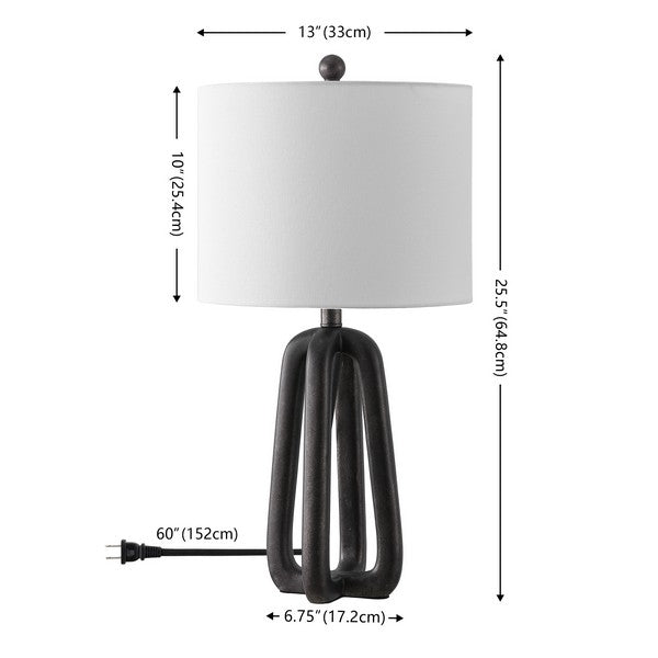Giacinto Black Resin Table Lamp