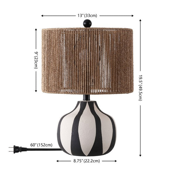 Sarmato 20 in. Ceramic Table Lamp