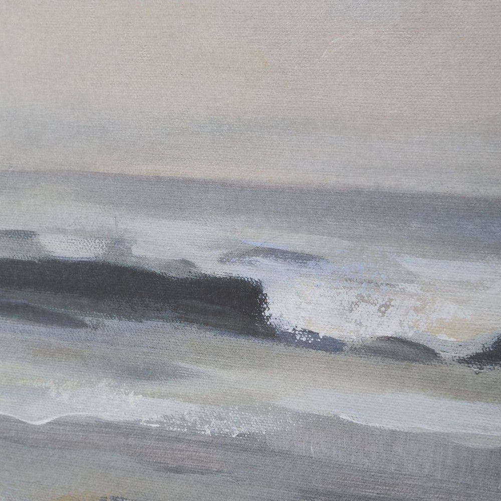 Calm Coastal Scene 41 in. Framed Print