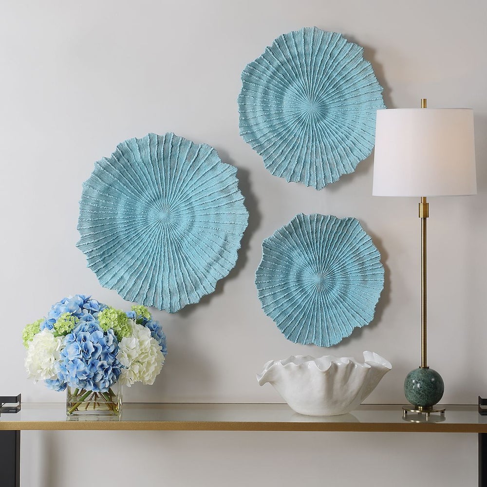 Handcrafted Sea Corals Wall Decor - Set of 3