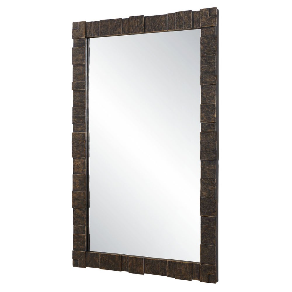 Deiva 45 in. Layered Metal Frame Mirror