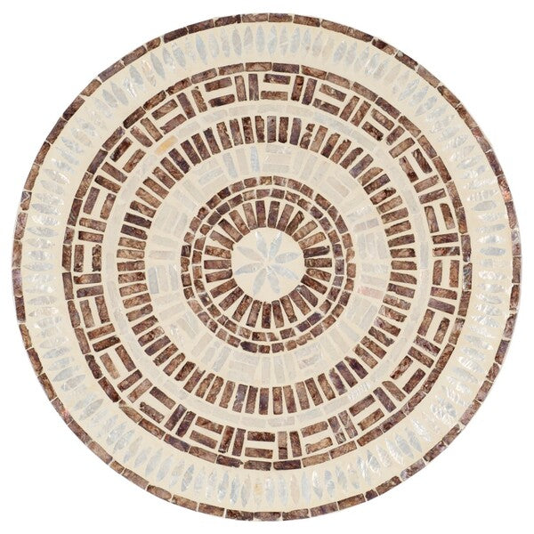 Nuchis 22 in. Capiz Shell Accent Table